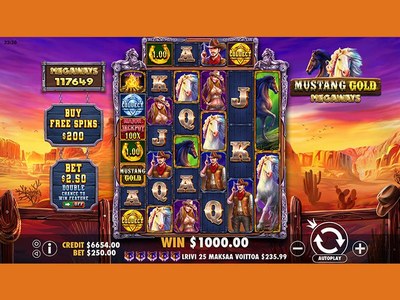 Видеослот Mustang Gold Megaways от Pragmatic Play